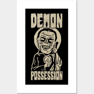 Demon Possession Vintage Halloween Posters and Art